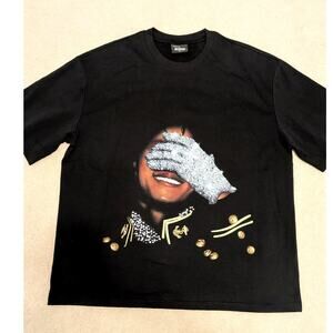 MeJend Michael Jackson Black Bling T-Shirt
